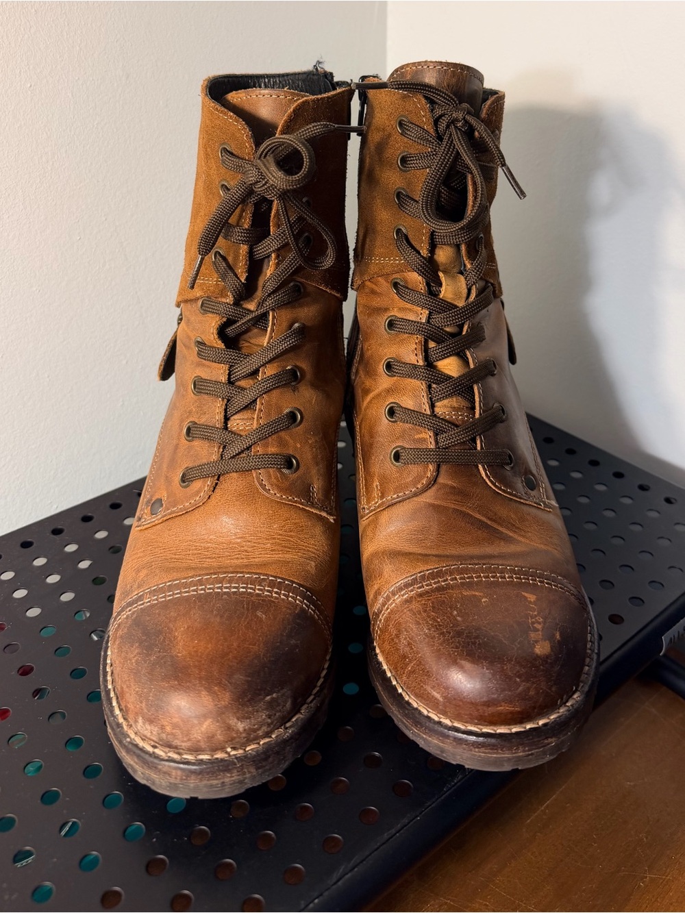 Taos Leather Lace-Up Boots Size 39